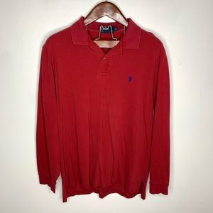 Polo Ralph Lauren Logo Rugby 1/4 Button Short XL